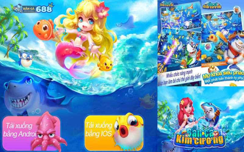 Bắn Cá Kim Cương - Game bắn cá 3D cực cuốn năm 2024 2 Game dễ chơi siêu nhiều phần thưởng