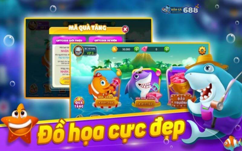 Bắn cá online đổi thưởng - Game ăn khách với tính giải trí cao 3 Nhiều sinh vật mới lạ, khung cảnh đại dương cũng được khắc họa rõ nét