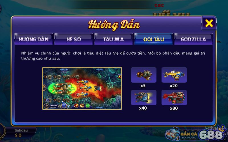 Đại Chiến Thái Bình Dương - Siêu phẩm bắn cá đẳng cấp, thú vị 3 Lựa chọn kỹ năng chơi Đại Chiến Thái Bình Dương