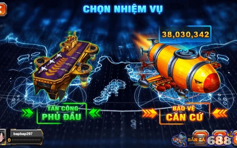Đại Chiến Thái Bình Dương - Siêu phẩm bắn cá đẳng cấp, thú vị 2 Lựa chọn phòng chơi Đại Chiến Thái Bình Dương