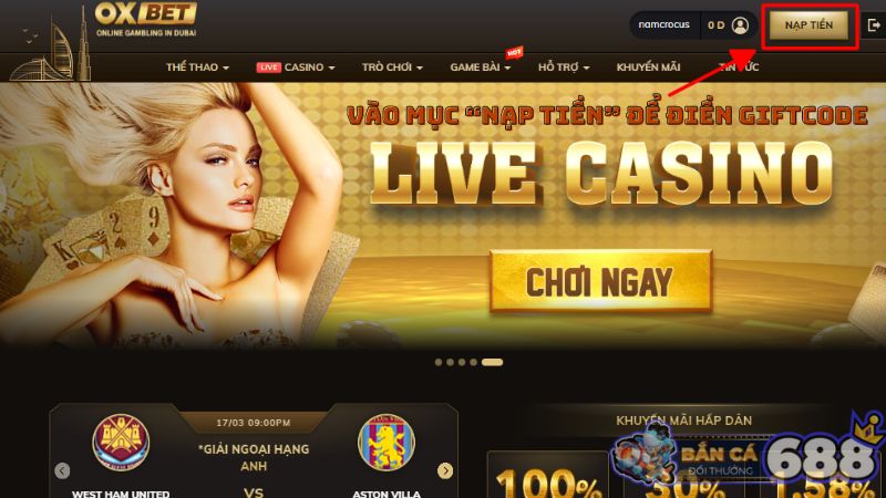 Cập Nhật Giftcode Oxbet Giá Trị Cao, Mới Nhất 2024 3 cách nhập giftcode tại Oxbet