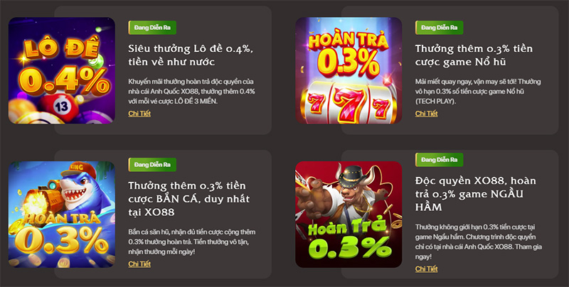 Chương Trình Khuyến Mãi Tại XO88 Vô Cùng Hấp Dẫn Người Chơi 4 Nhiều chương trình khuyến mãi hấp dẫn khác