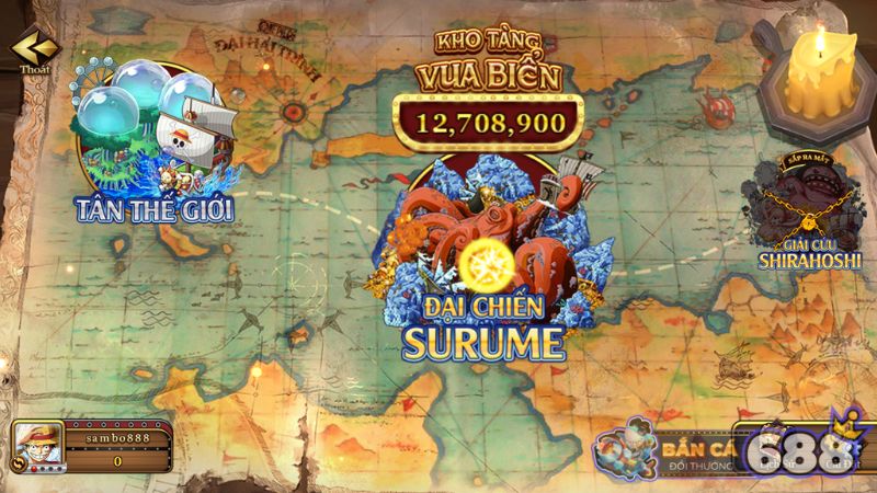 Bắn Cá Vua Hải Tặc Tại UK88 2 Vua Hải Tặc sở hữu 2 phòng chơi đặc sắc