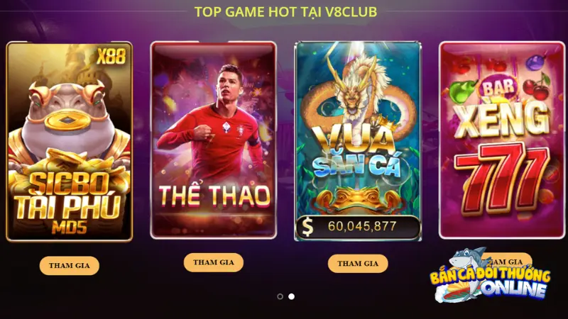 kho game v8 club Game V8 Club - Sảnh chơi game đổi thưởng uy tín hàng đầu